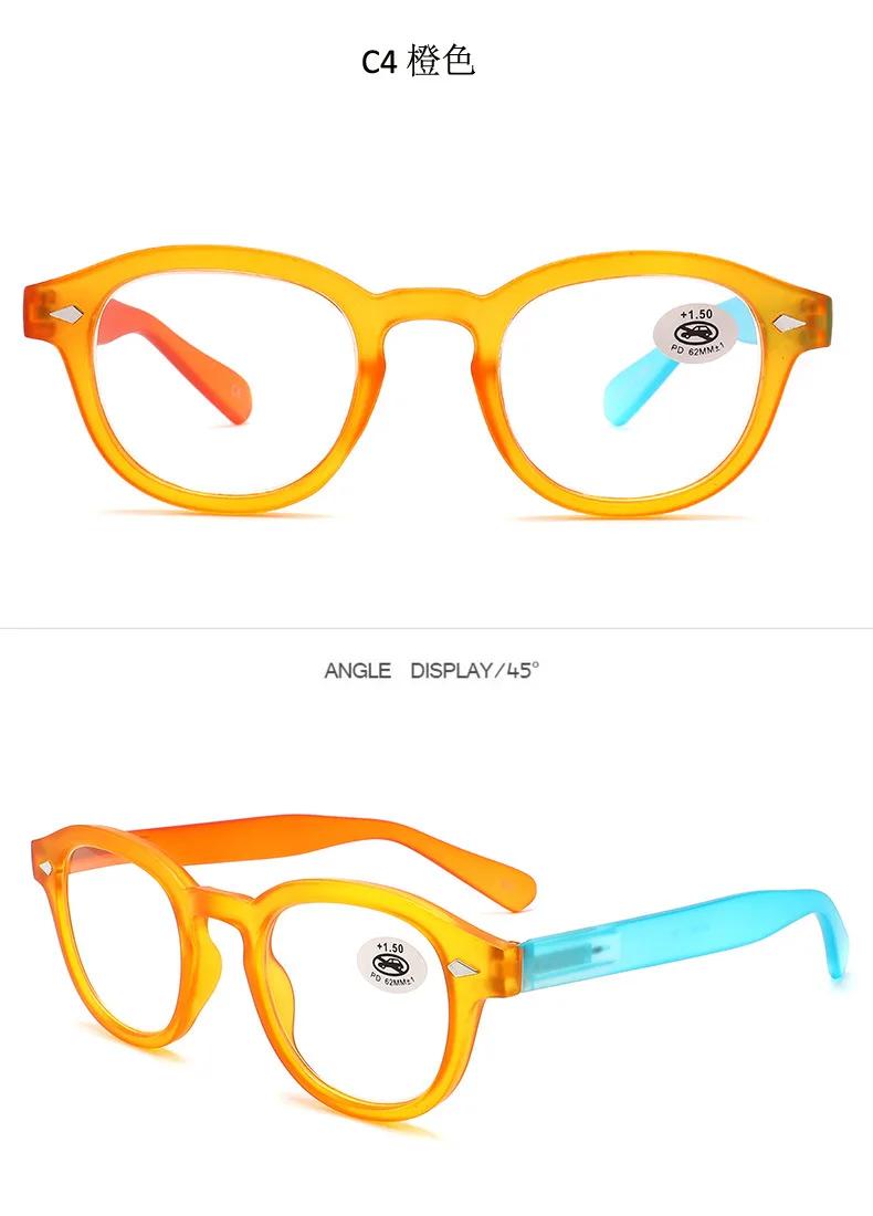 

+1.0 ~ +4.0 Rice Nails Plastic Presbyopia Eyeglasses Oval Neutral Presbyopia Eyeglasses Color Blocked Protective Goggles 1.0