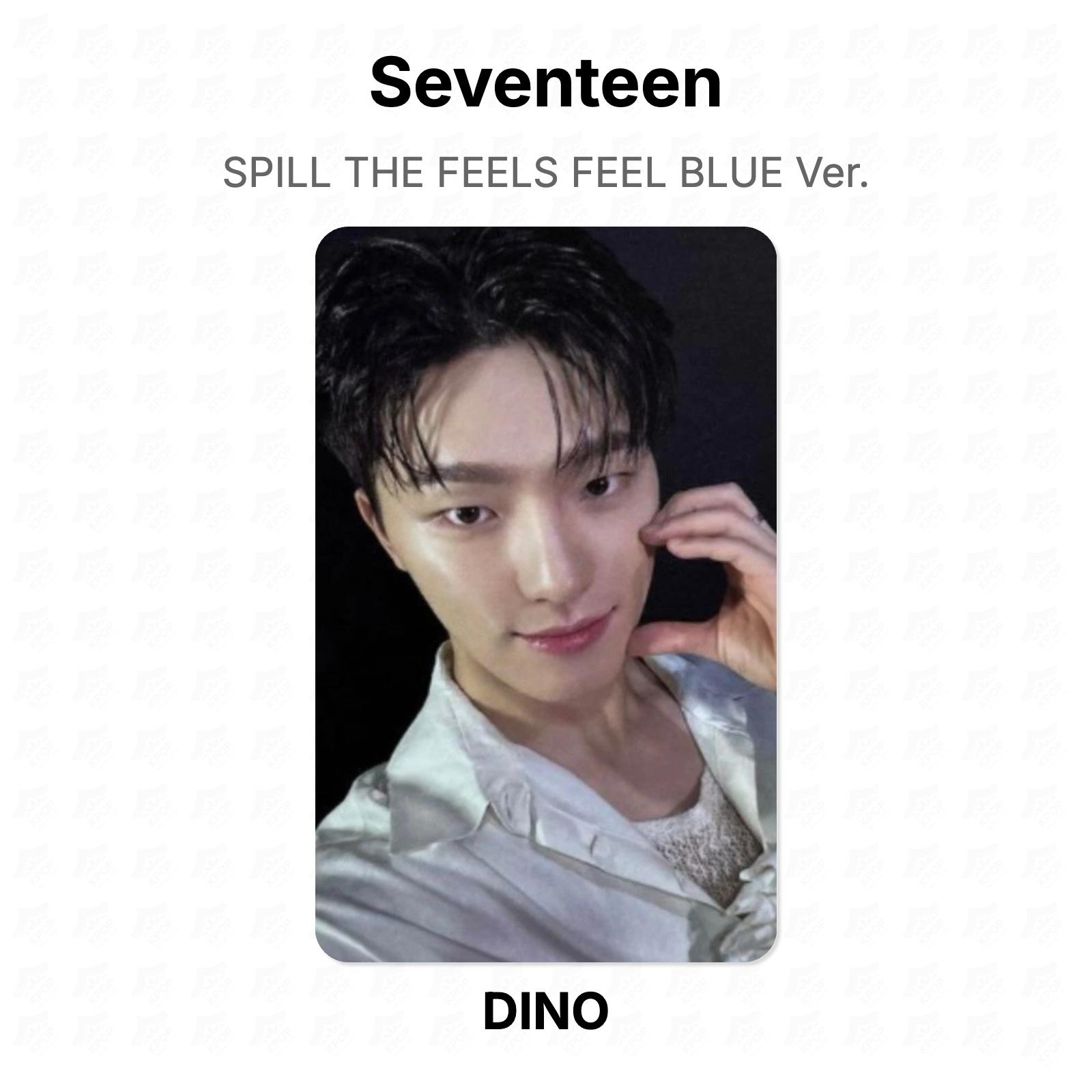 Seventeen SPILL THE FEELS FEEL BLUE Ver. Official Photocard DINO