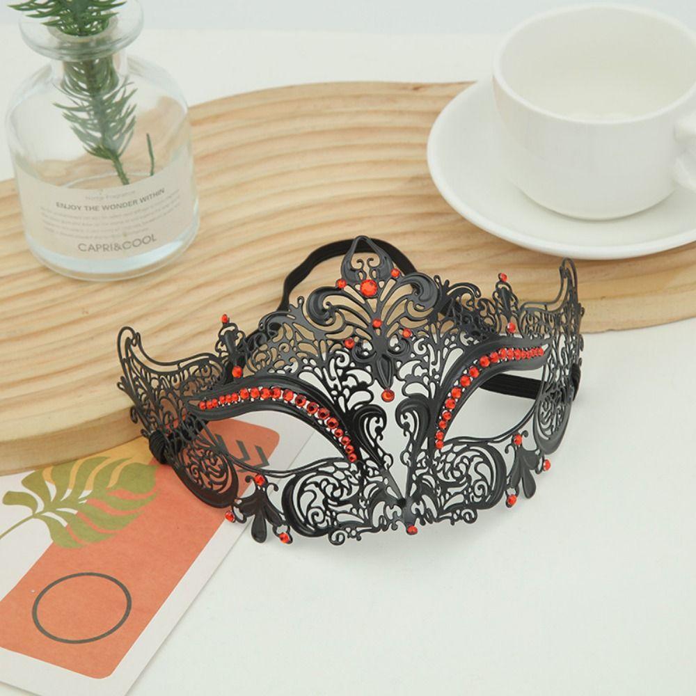 Rhinestone Halloween Party Mask Vintage Masquerade Mask  Facial Jewelry Accessories