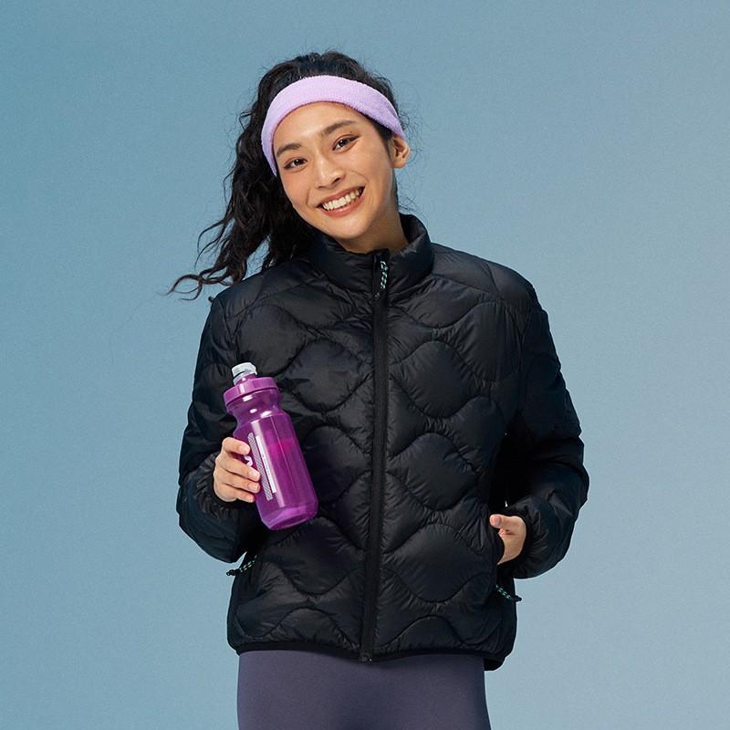 90 White Duck Down Waterproof Color Block Stand Collar Puffer Jacket Men Women Daily Sports Casual