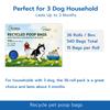 Portable Dog Poop Bags  | PCR Recycled Pet Waste Bags, Easy Tear & Fresh Scented