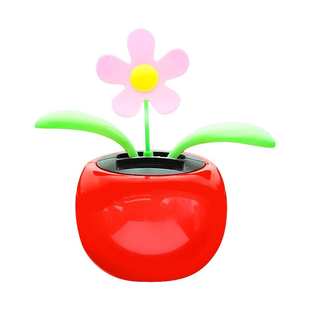 Automobile Dashboard Decoration Swinging Toy Car Interior Ornament Solar Powered Dancing Flower