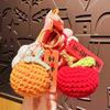 Finished Wool Woven Keychain Couple Bag Pendant Good Persimmon Cute Cute Cute Plush Persimmon Key Ring