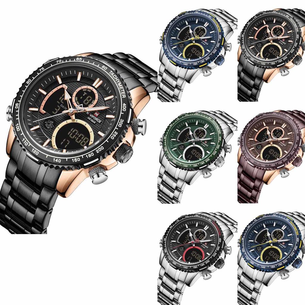 Men's Waterproof Luminous Running Alarm Clock Watch