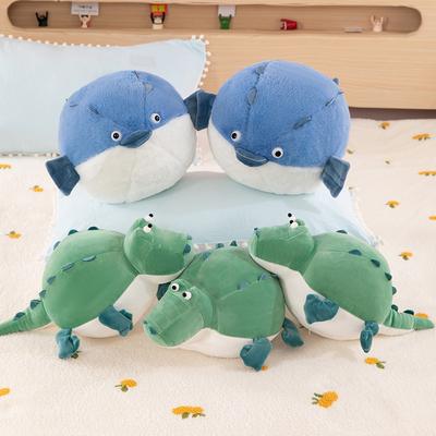 Populárna plyšová hračka ježovka, škaredá roztomilá tučná bábika krokodíla, detský vankúš