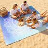 1pc Beach Blanket Waterproof Sandproof Oversized Large Beach Mat Quick Drying&Compact&Lightweight Picnic Mat Vacation Essentials