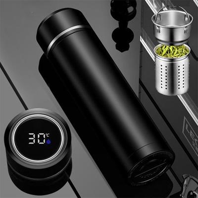 Bottiglia Termos da 500ML con Display della Temperatura Tazza Termica in Acciaio Inossidabile 316 Borraccia Termica Isolata per Auto Bicchiere Termos per Acqua Tè