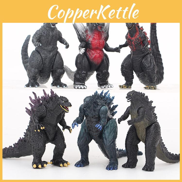 Atemberaubende Godzilla-Figur Modell Display Mit Sechs Farbenfrohen Designs Perfekt Für Sammler