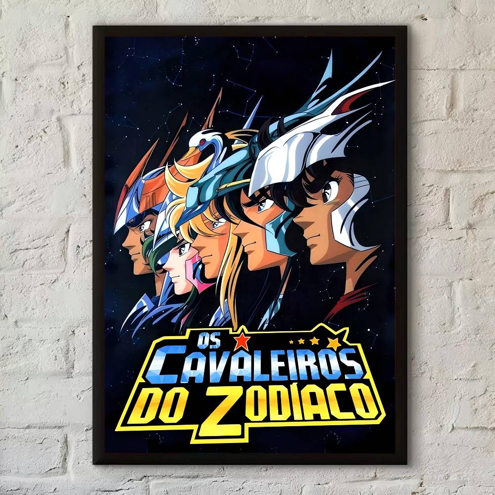 

Classic Anime Saint Seiya Anime Posters Sticky Waterproof Paper Sticker Coffee House Bar Kawaii Room Decor 21X30CMNo Framed