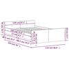 VidaXL Cadre de lit tête de lit et pied de lit chêne brun 120x190 cm 3203781