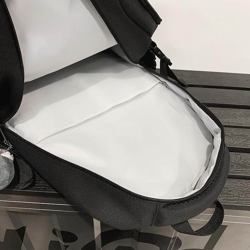 School bag new school bag men's Korean version ins trendy tooling style large capacity middle and high school students multi-compartment casual