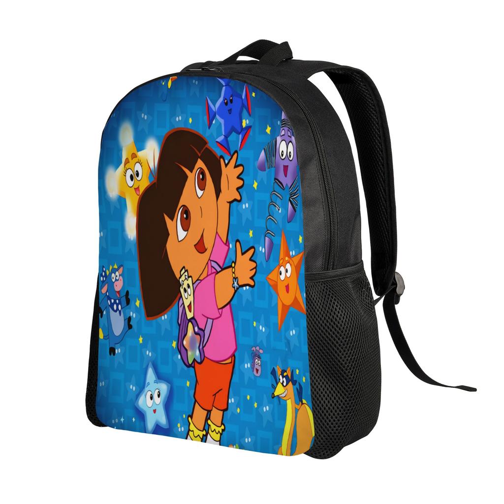 D-Doras and Friends Backpack Trekking Backpacks Men Kawaii School Bags Colorful Soft Rucksack