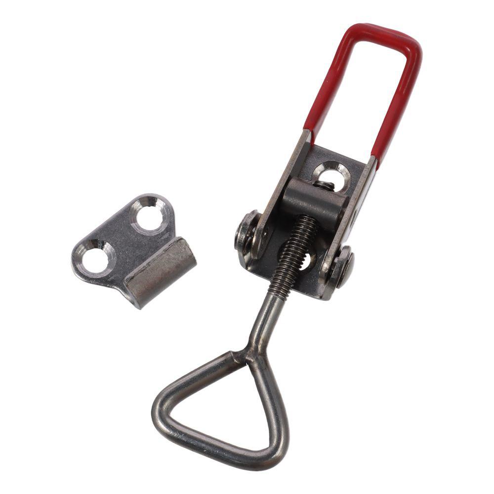 Silver Stainless Steel Latch PVC Plastic Quick Release Lock Buckle Quick Bolt Clamp Worker