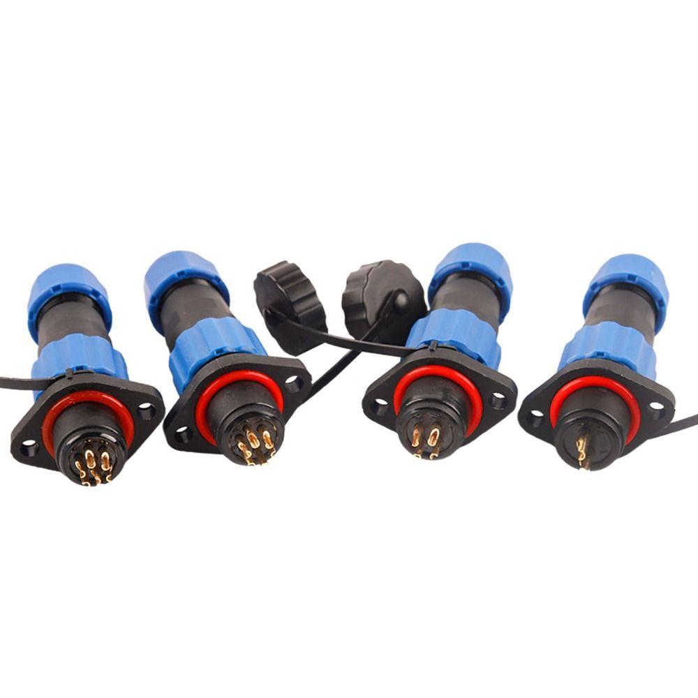Flange Style Waterproof Connector SP13 Connector Socket Plug Cable Connector  Electrical