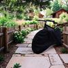 Black High-Elastic Bike Wheel Covers Dust-Proof Storage Bags For 24-26" Wheels Machine Washable For Indoor/Outdoor Use