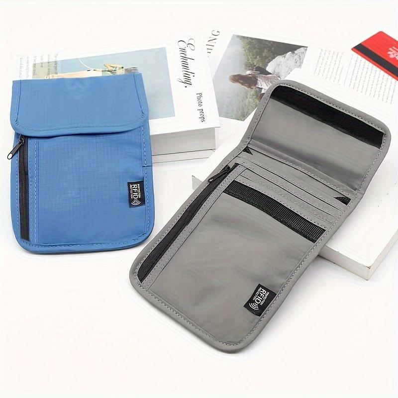 Waterproof RFID Nylon storage bag Travel document Card passport Bag Neck Wallet Money Document Card Passport Pouch
