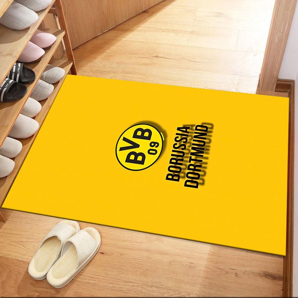 Borussia Dortmund Carpet Suitable For Hallway Game Room Balcony Bedrooms Antislip Rug Decorate Offices Perfect Gift For Valentine'S Wedding Birthday