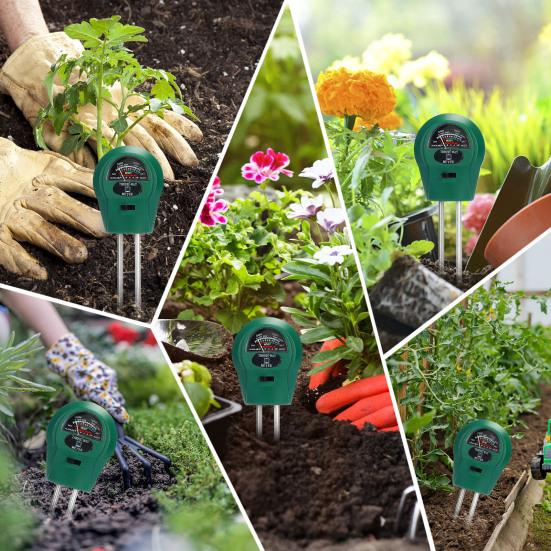 3Pcs/Set Water Testers Quick Reading Accurate Measurement Multifunction Digital pH/EC PPM/Soil Testers