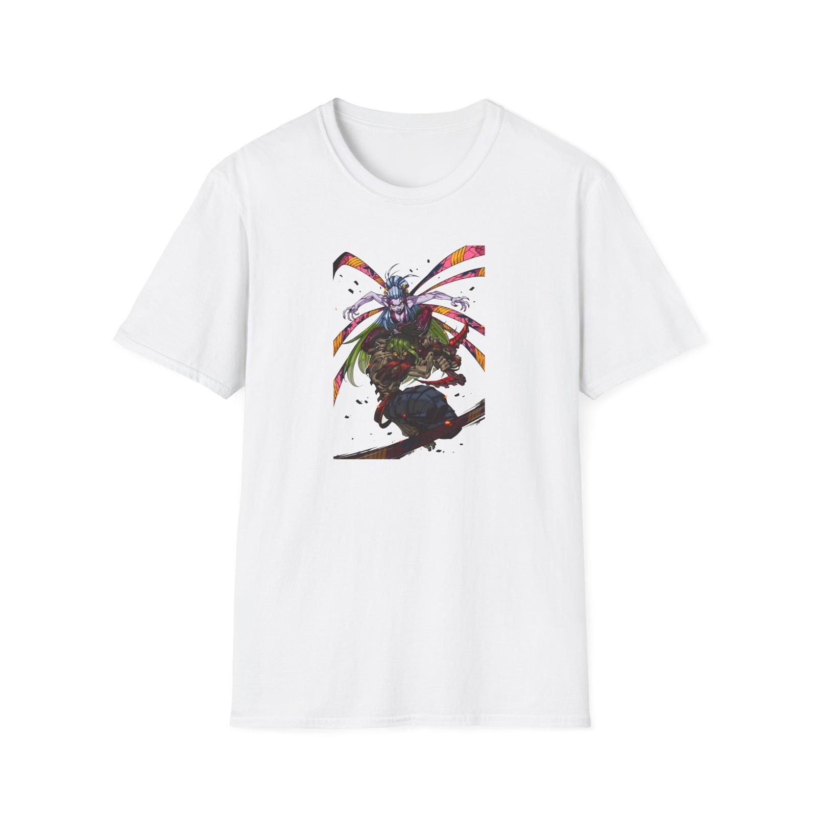 Unisex JL Anime T-Shirt Softstyle Front and Back Designs - KnY Gyutaro S разноцветный