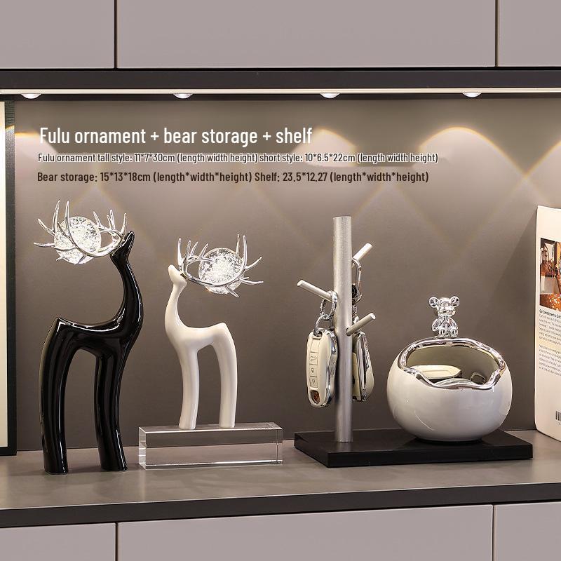 Fulu Luxury Living Room Tabletop Ornaments: High-End Decor for Wine Cabinets, TV Sideboards, and Housewarming Gifts
