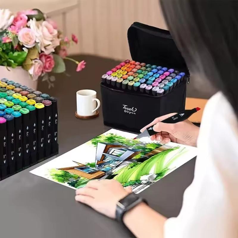 Oxford Cloth Marker Bag Universal Storage Bag for Students Carrying Large-capacity Stationery Tote Bag for Children.