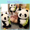 Panda Bamboo Hugging Shoots Plush Toy Animal Stuffed Doll Decoration Gift Kids
