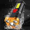2pcs P7900 Super Bright Flashlight Rechargeable Waterproof Spotlight Lamp 300-1000m Range IPX6 Waterproof USB Charging Lamp