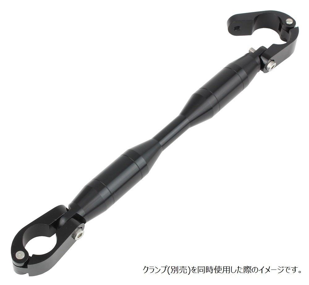 POSH FAITH Motorcycle Handlebar Brace Shaft Type 2 206mm Black Quick Release 093267-06