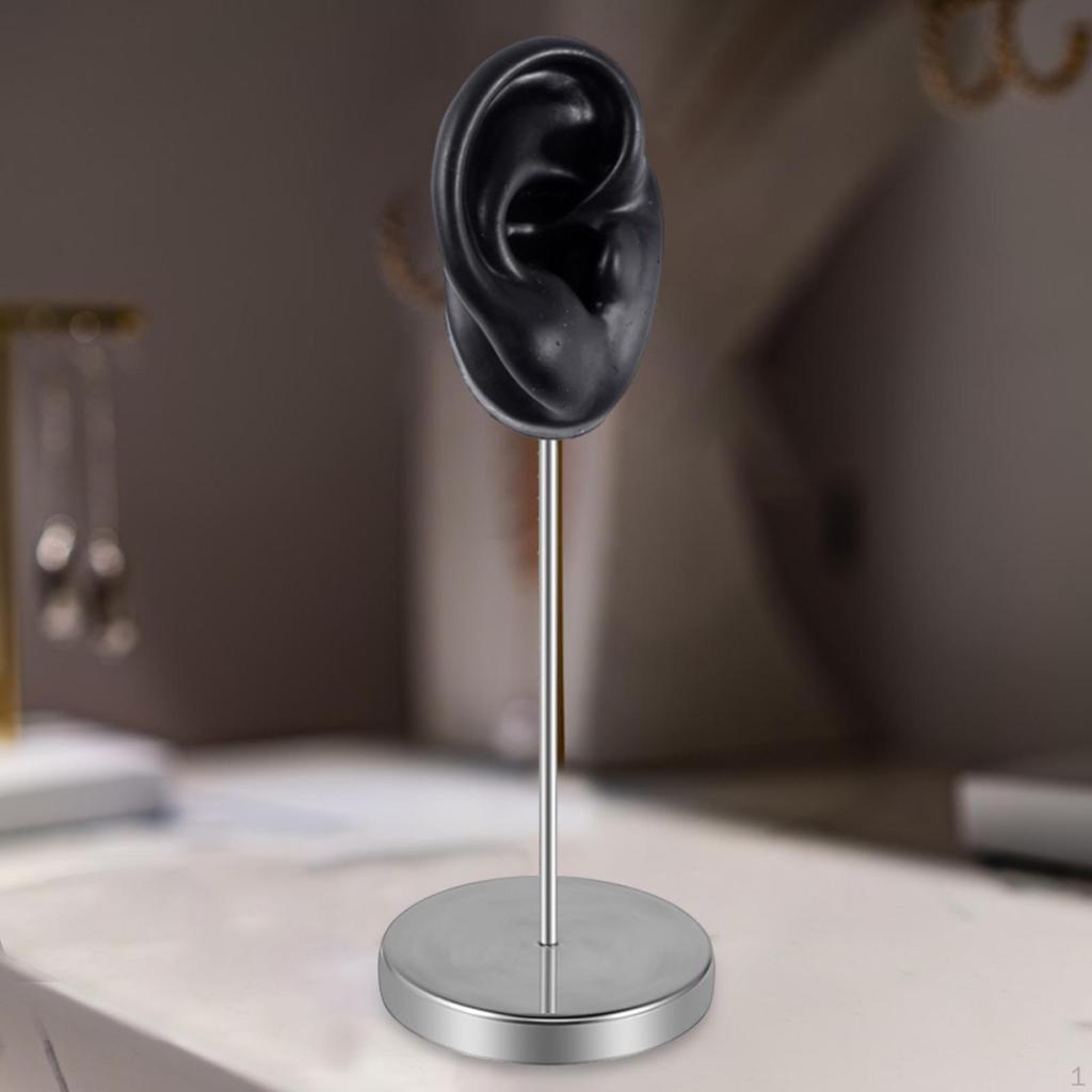 Ohrmodell, Ohrringschmuck-Display, Lehrmittel, Requisite, Edelstahlhalter, Ständer für den Einzelhandel,