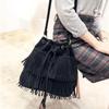Womens Tassel Crossbody Messenger Shoulder Tote Bag Handbags