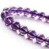 [GOLD STONE] Natural Amethyst Bracelet, Power Stone, February Birthstone, 8mm, Deep Purple Amethyst from Uruguay