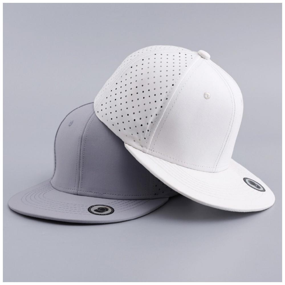 Custom Fitted Hat Fully-enclosed Stretchy Solid-color Hiphop Flat-brim Cap Lightweight Breathable With Printing Embroidery Logo