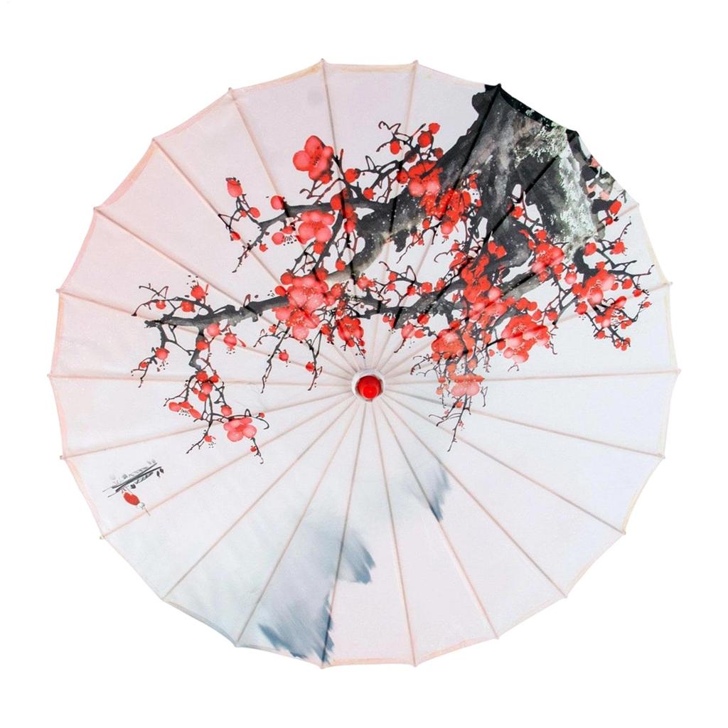 Decorative Umbrella Asian Classical Silk Elegant Chinese Cosplay Decoration Parasol Art for Birthday Parties Photography