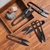 Manganese Steel U-Shaped Sewing Scissors for Fabric, Paper, and Thread Cutting