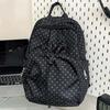 Spacious Student School Bag Lightweight Travel Daypack Polka Dot Nylon Backpack  Frequent Traveler