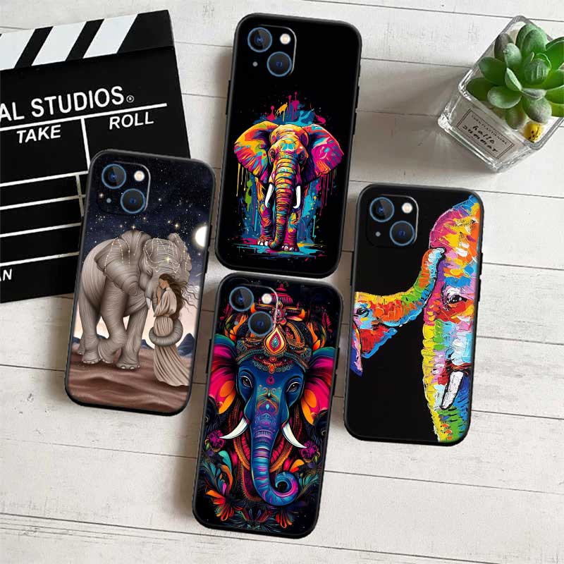 RE5 Animal Elephant New High-End Shell Phone Case for OPPO A3 Pro A72 A74 A76 A77 A77S A78 A79 A94 A95 A18 A40M A58