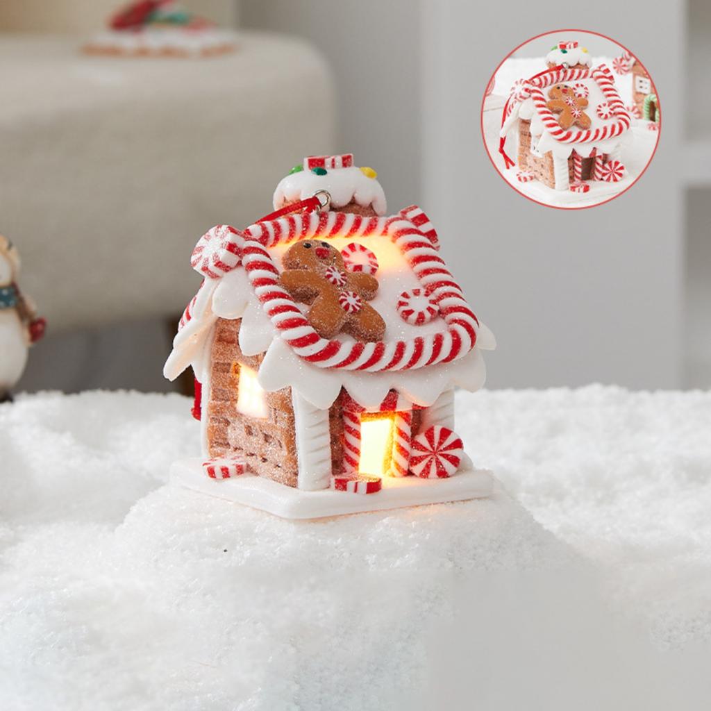 Christmas Decoration: Glowing Little House, Christmas Gifts: Soft  Tale Candy House, Atmosphere Display Items
