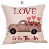 Happy Valentine's Day Throw  Case Rose Sweet Love  Cushion Cover