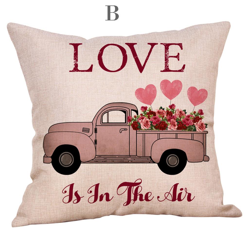 Happy Valentine's Day Throw  Case Rose Sweet Love  Cushion Cover