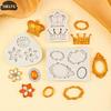 Silicone Photo Frame Mirror Jewelry Crown Silicone Mold Resin Tools Sugarcraft Cupcake Baking Mold Fondant Cake Decorating Tools