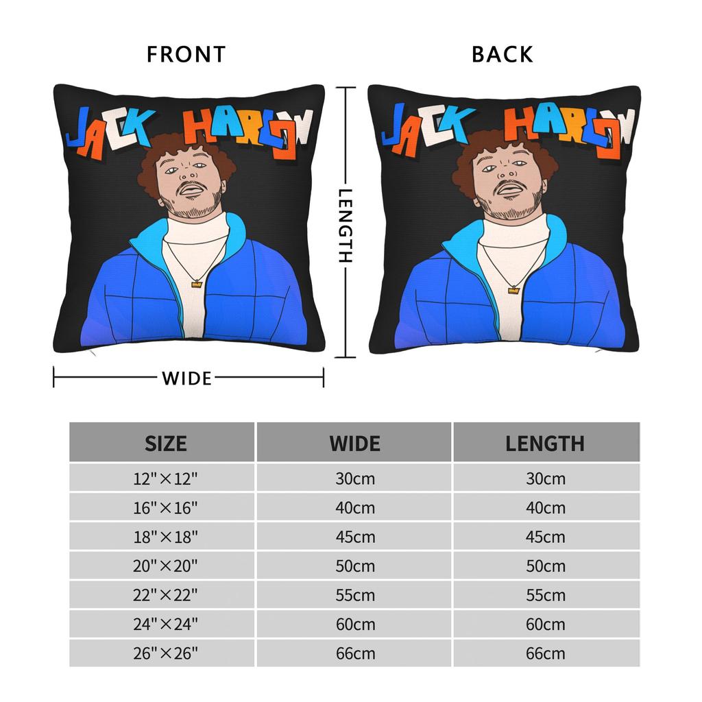 Singer Jack Harlow  Pillow Cover Cute Funny Pillow Case For Sofa Car Home Decor Square Cushion Cover Gift