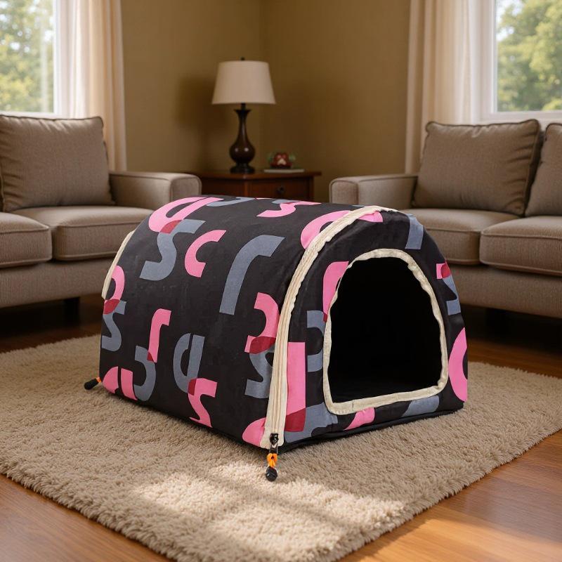 Universal Winter Insulated Pet House: Warm Outdoor Nest for Cats & Dogs