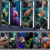 Red Fish Swims In The Depths of The Sea Clear Phone Case For Iphone 17 Air 16 Pro Max 15 Pro 14 Plus 17E 16E 11 13 12 Mini Cover