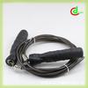 Heavy Duty Jump Rope Fitness Training With Sweat-Absorbent Handles PVC Black Transparent