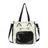 [Harujio] Ita Bag Shoulder Cat Itaba Tote Cat Shoulder Bag Tote Bag Ita Bag Oshikatsu Bag Cat Cat-shaped Itabag Itaba Cute Stylish Black Brown Light