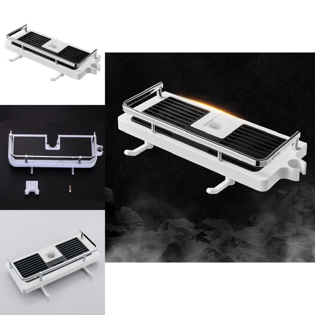 W zestawie półka prysznicowa do łazienki dla łatwego przechowywania w domowych łazienkach