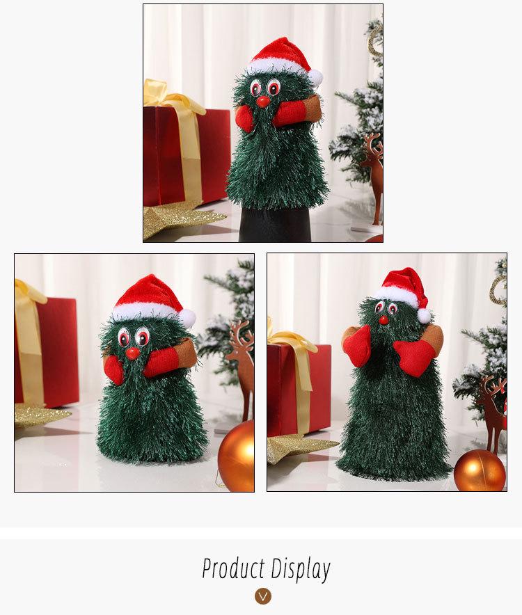 Rotating Musical Christmas Tree Figurine - Electric Festive Decoration and Gift