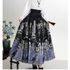 Summer Girls Series Hanfu Chinese Ming Dynasty Style Daily Horse-face Skirt Women's Dress Set