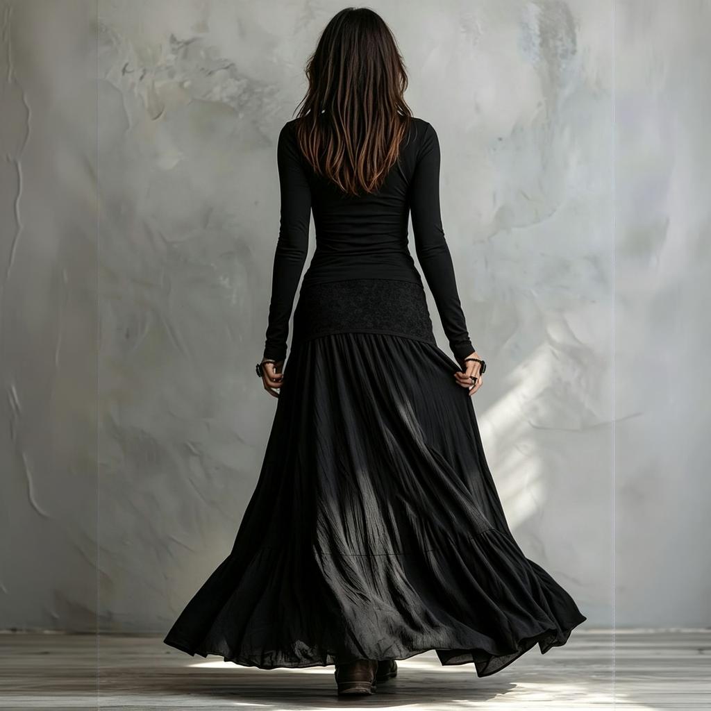 Conjunto de Vestido Maxi Casual de Dos Piezas para Mujer para Vacaciones de Verano