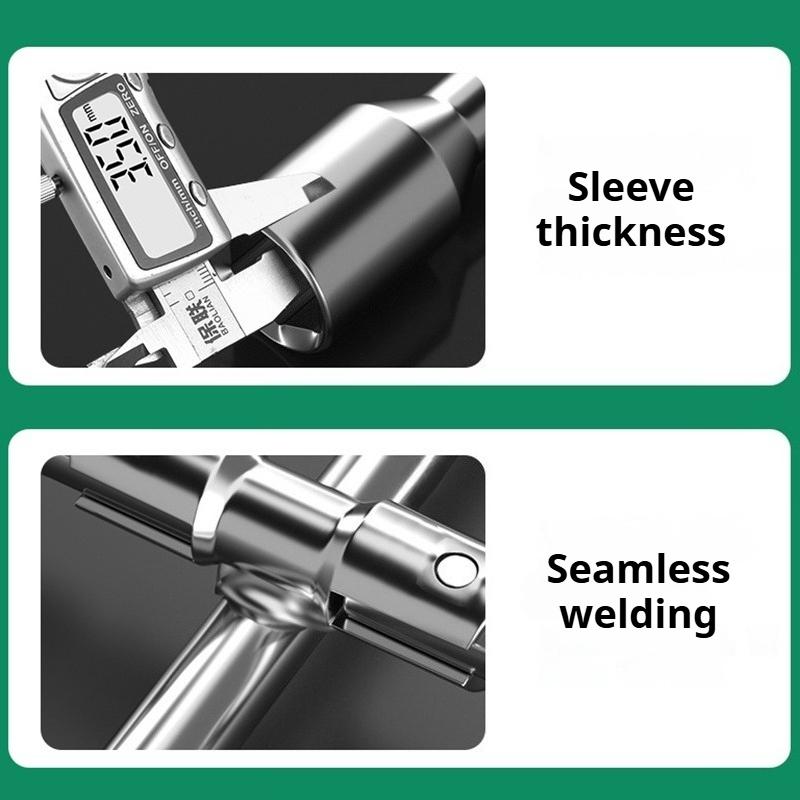 Folding Socket Wrench Car Repair Wheel Nut Socket Professional Cross Spanner Tire Removal Tools Labor Saving Manual Tools